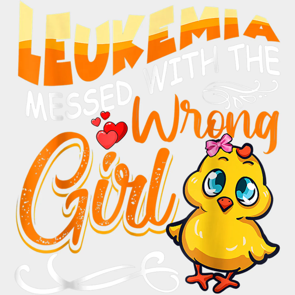 Leukemia Messed With The Wrong Girl - Leukemia DTF Transfers - Image 2