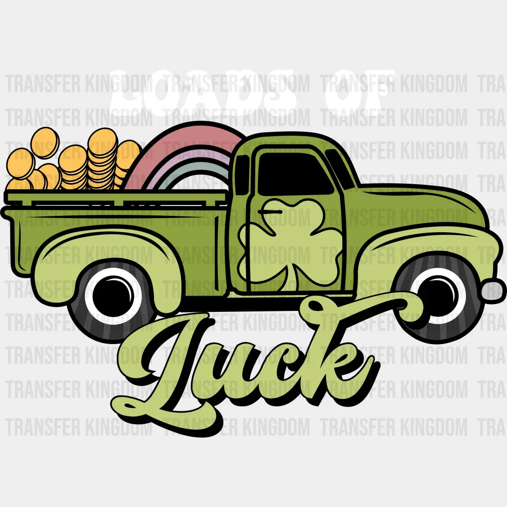 Loads Of Luck Green Truck St. Patrick's Day Design - DTF heat transfer - Image 2