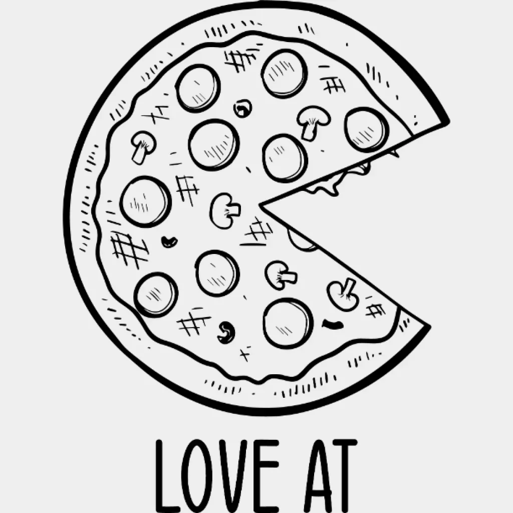 Love At First Bite Couple Design - DTF heat transfer - Image 2