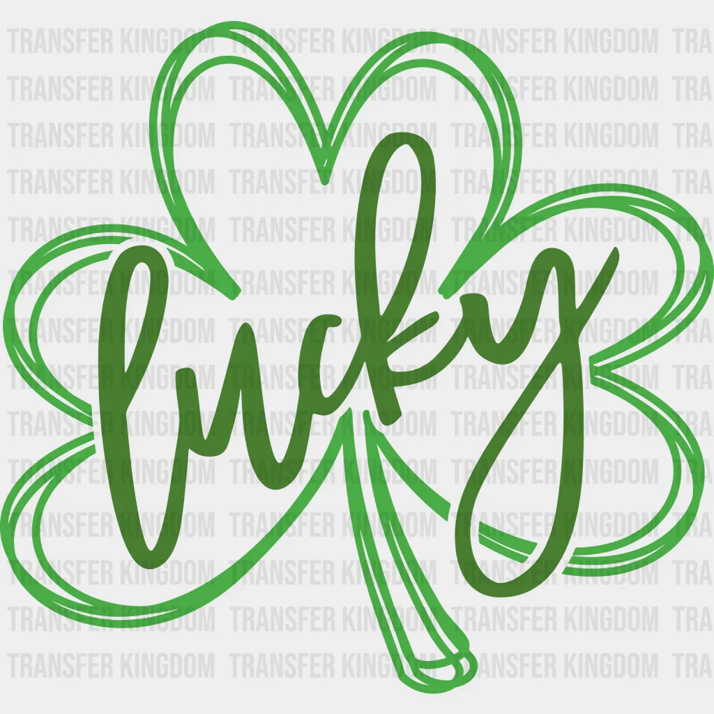 Lucky Clover Shamrock St. Patrick's Day Design - DTF heat transfer