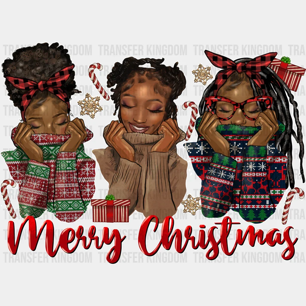 Merry Christmas Girls - Christmas DTF Transfer - Image 2