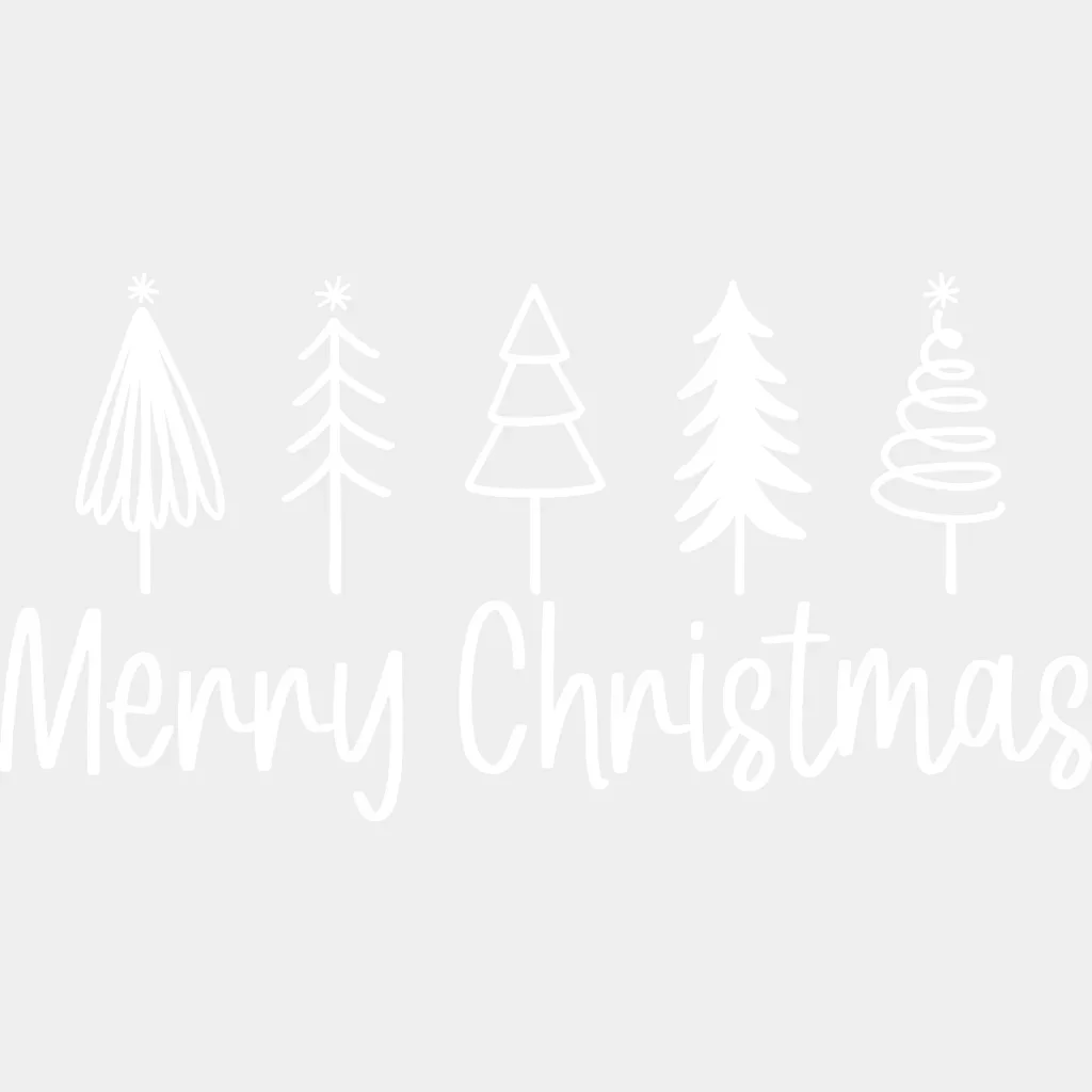 Merry Christmas Tree Design, Christmas Design, Dtf Heat Transfer - Image 2