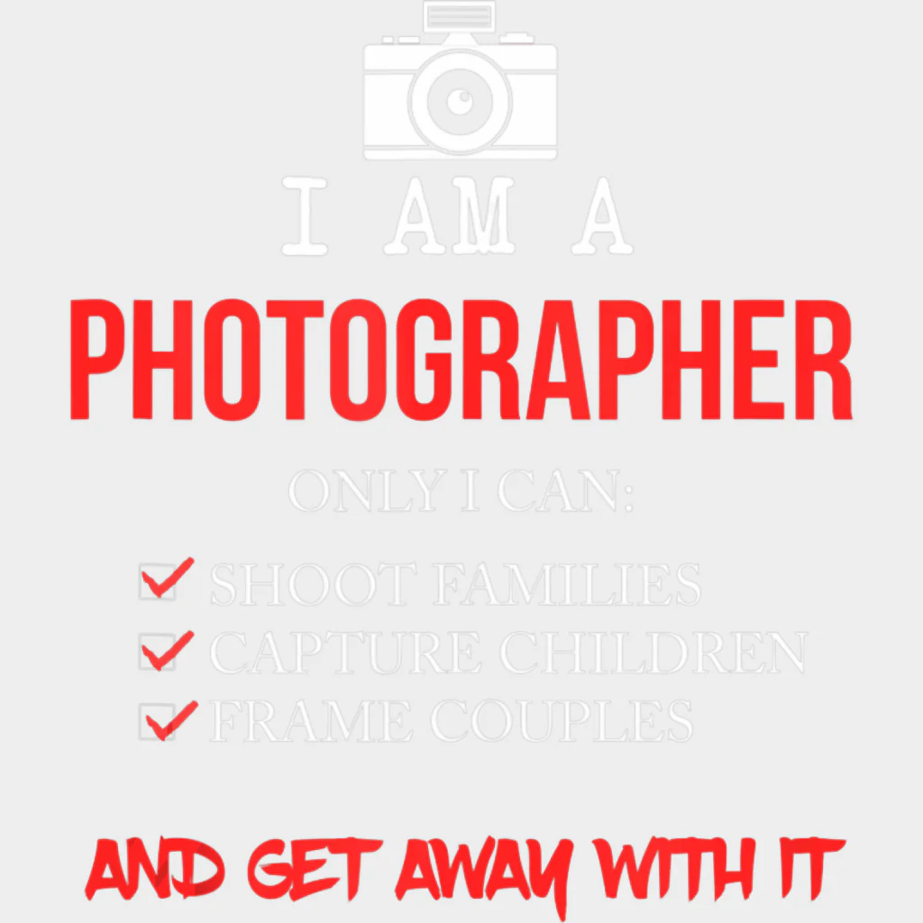 Only I Can Shoot, Capture, Frame - Photography DTF Transfers - Image 2