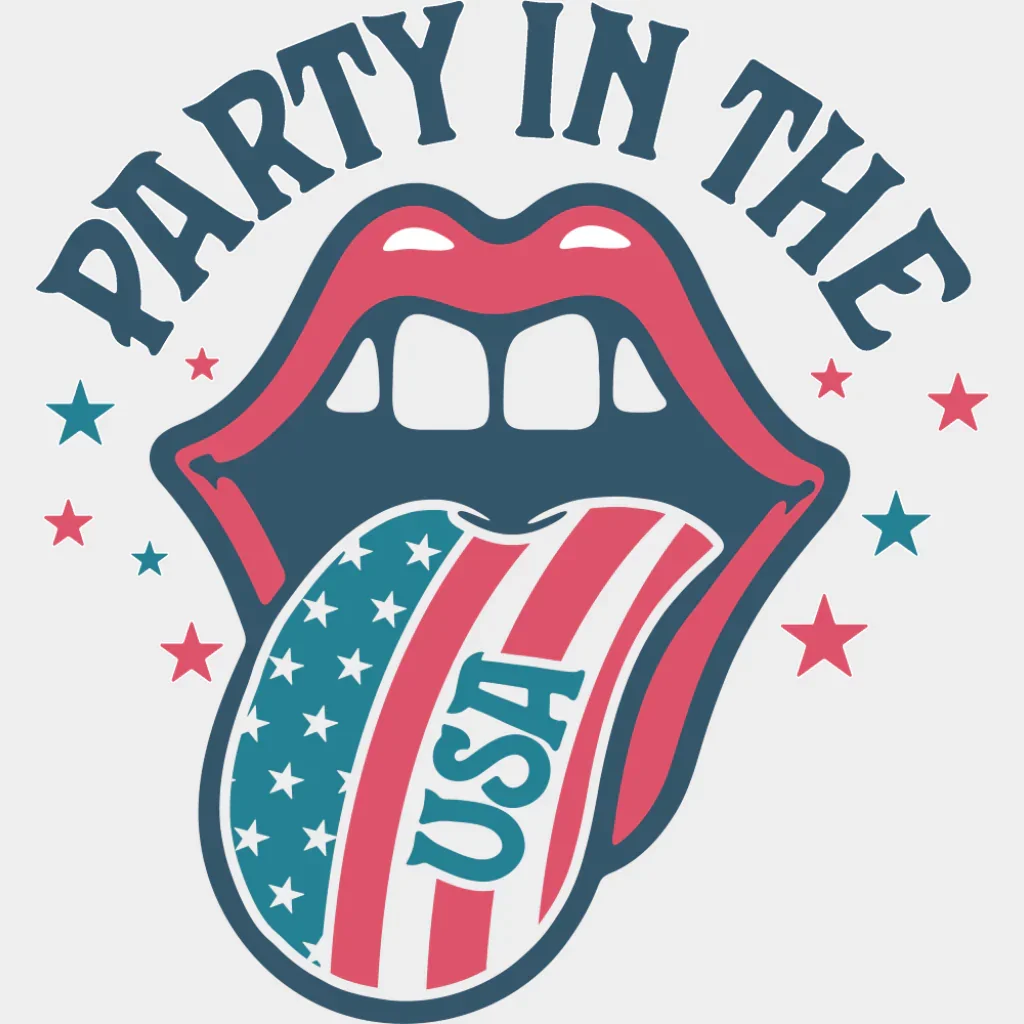 Party In The USA Stars - 4th Of July DTF Transfer - Image 2