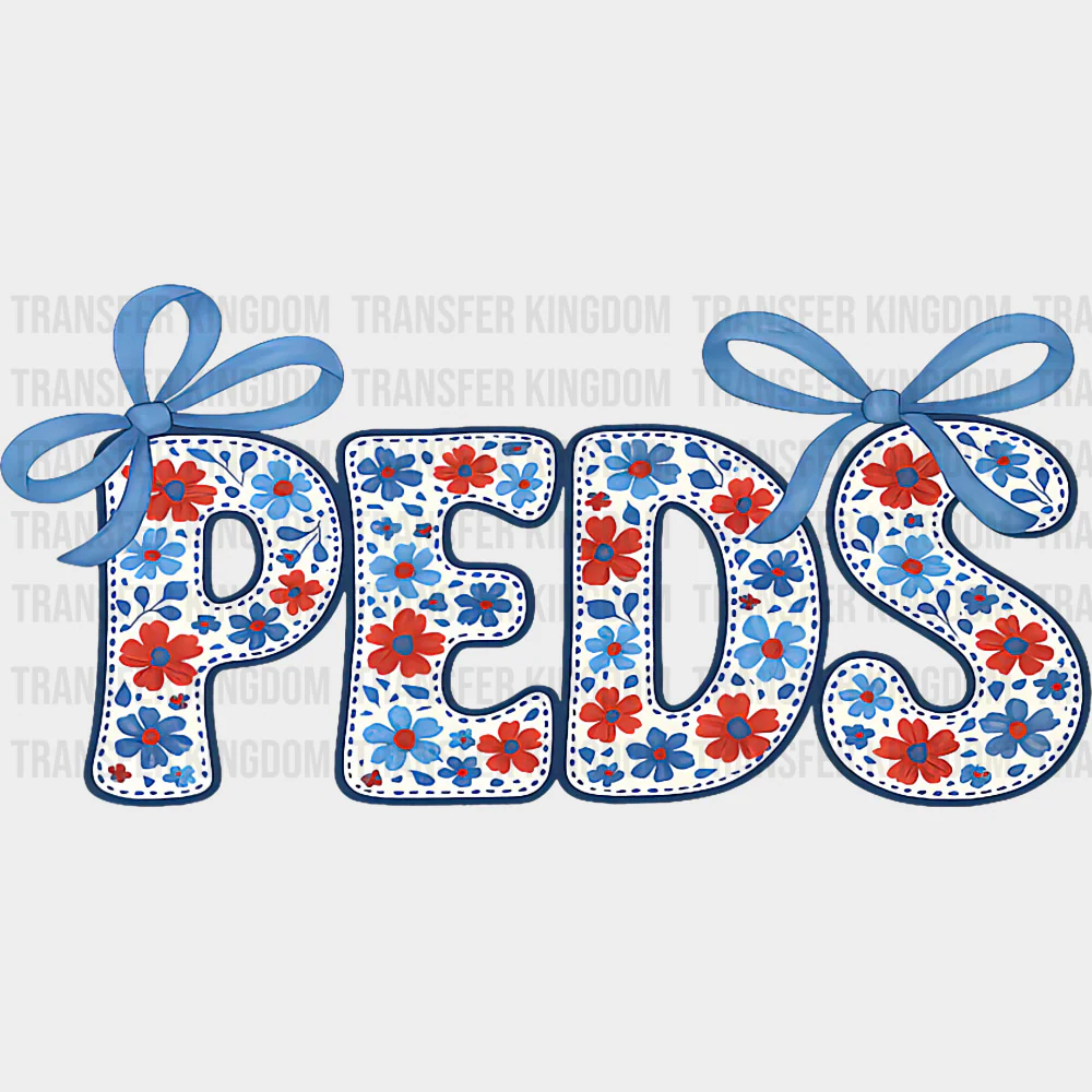 Peds, Blue Ribbons - Pediatric Nurse DTF Transfers