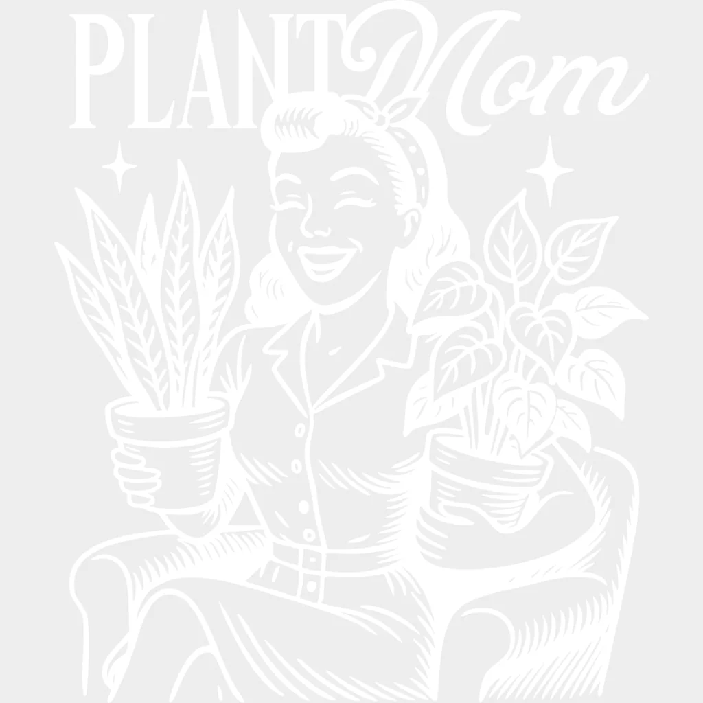 Plant Mom, Vintage - Plants DTF Transfers - Image 2