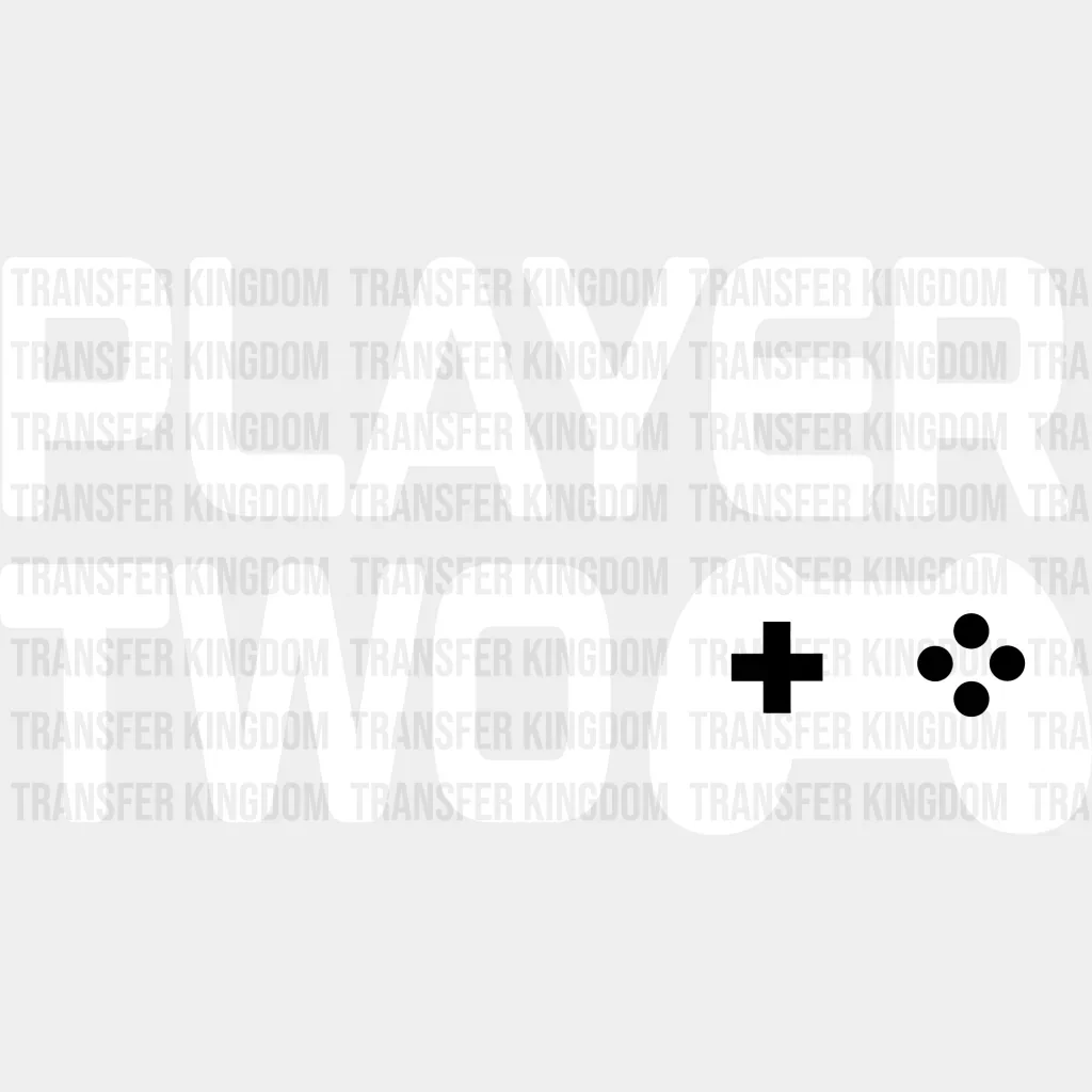 Player Two Controller Design - Video Game DTF Heat Transfer - Image 2