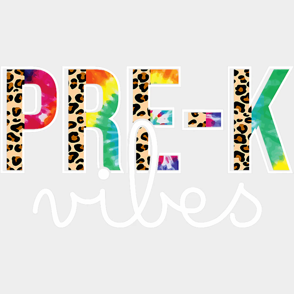 Pre-K Vibes, Leopard Print - Pre-K DTF Transfers - Image 2
