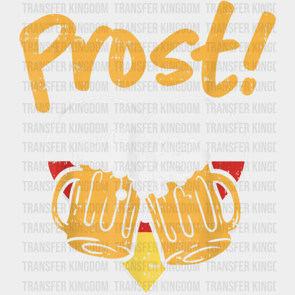 Prost, Germany Flag Heart - Oktoberfest DTF Transfers