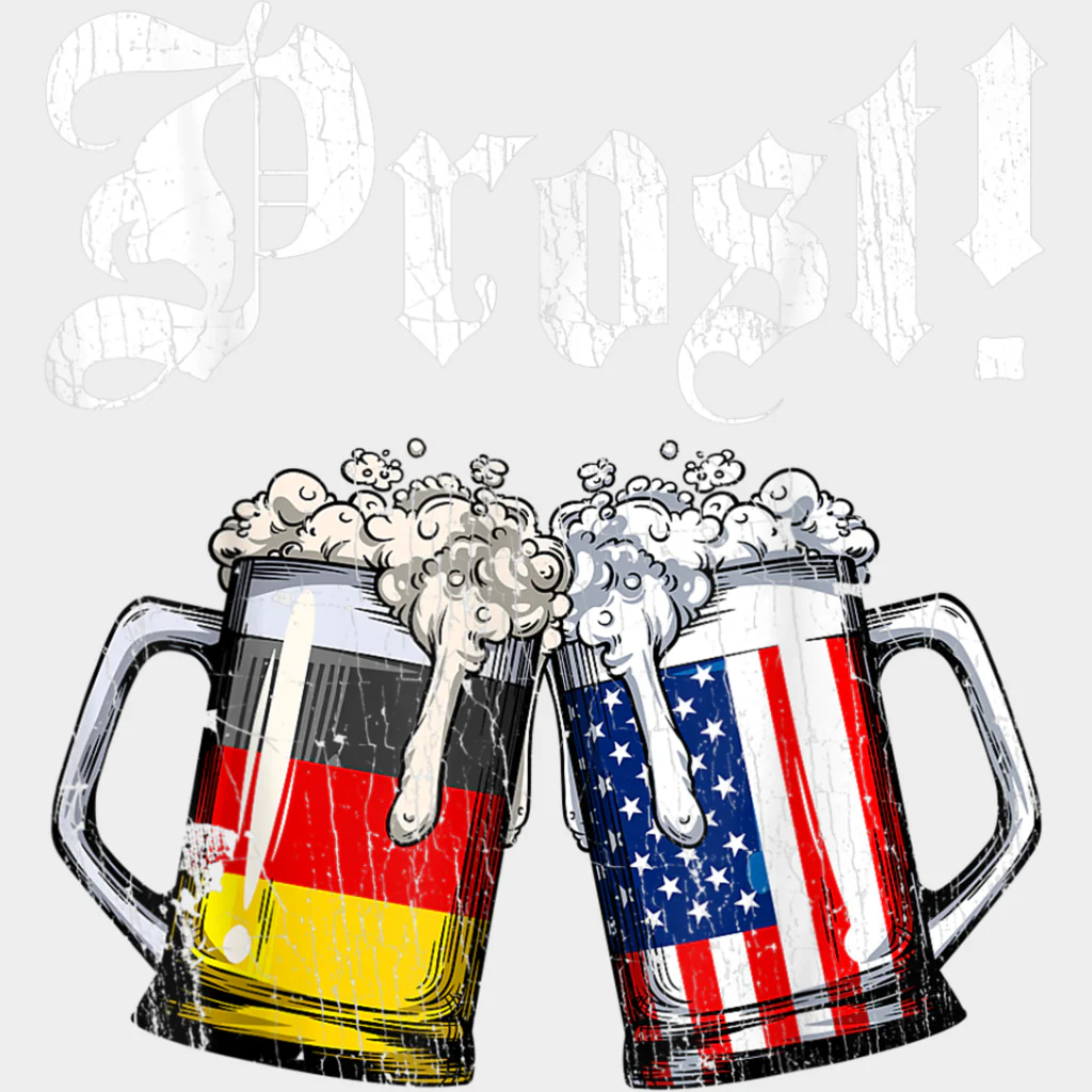 Prost, Germany & USA Flag - Oktoberfest DTF Transfers - Image 2
