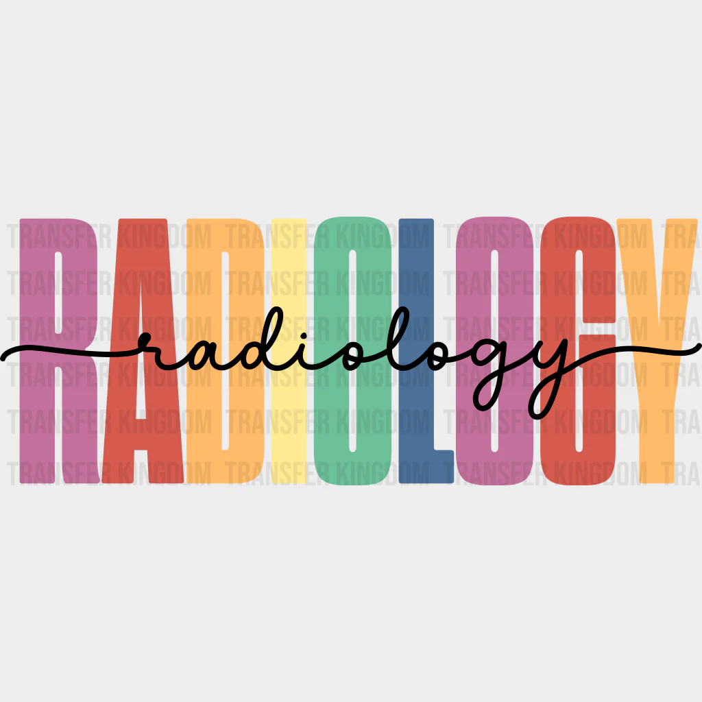 Radiology, Colorful - Radiology DTF Transfers