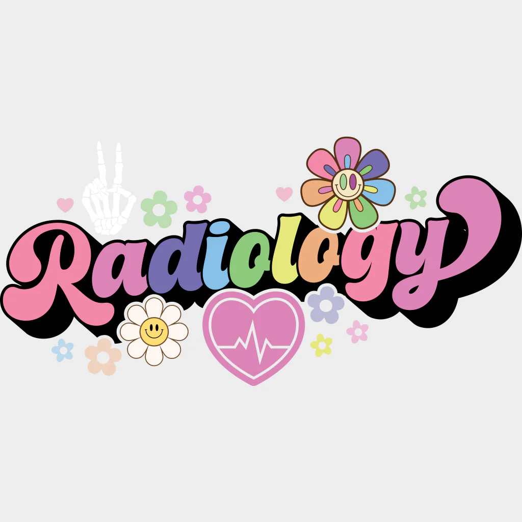 Radiology, Retro Flowers - Radiology DTF Transfers - Image 2