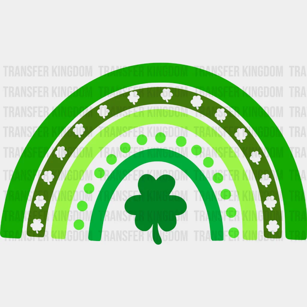 Rainbow St. Patrick's Day Green Design - DTF heat transfer