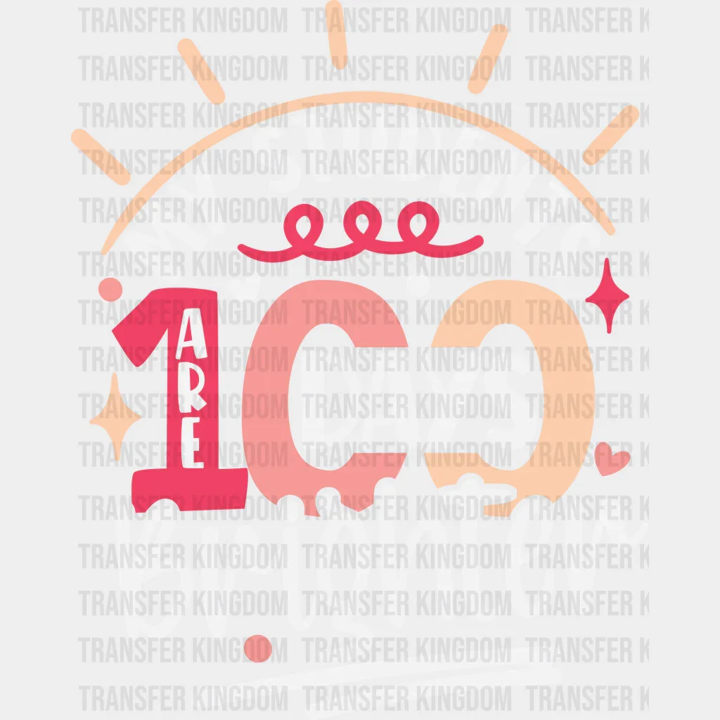 Red To Yellow My Students 100 Days Brighter - DTF heat transfer - Image 2