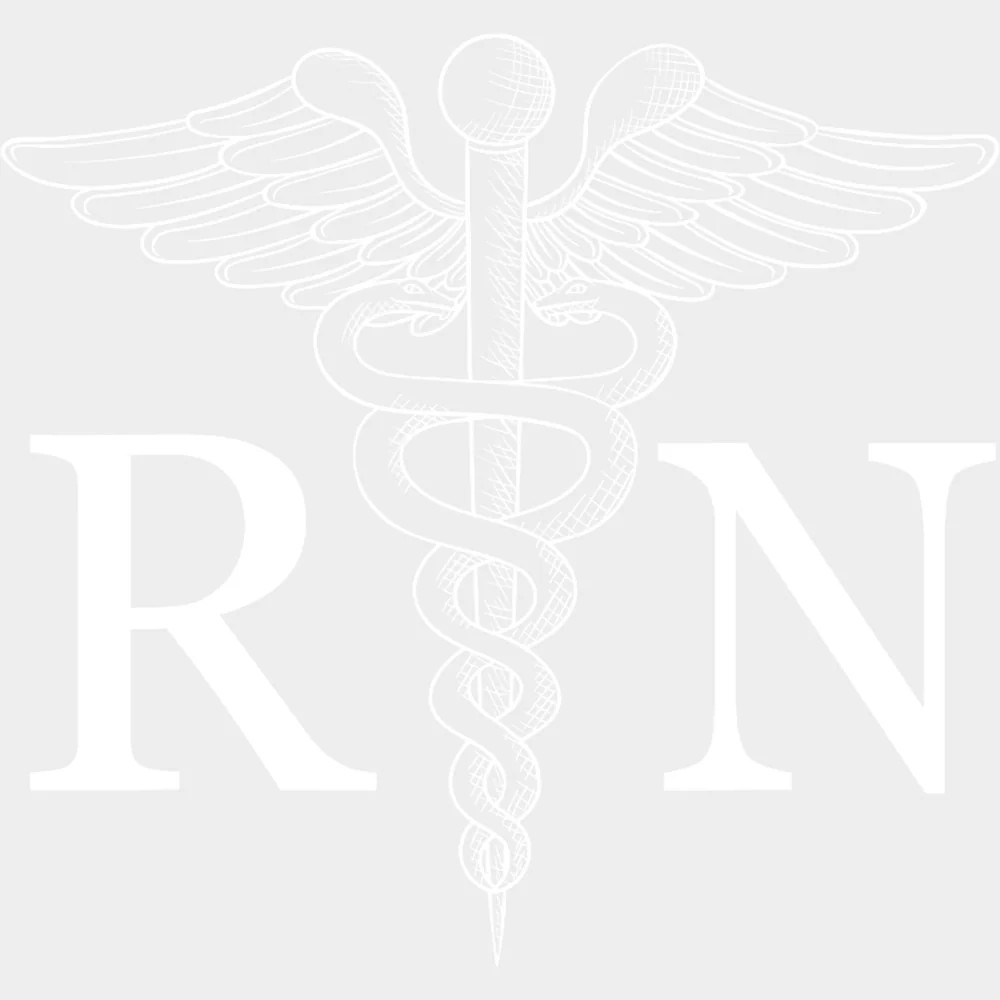 RN Caduceus, Multi Color Design - Registered Nurse DTF Transfers - Image 2