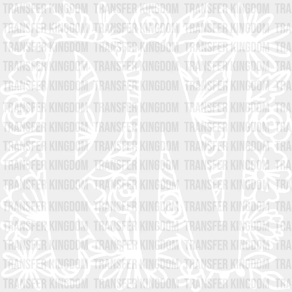 RN Floral Design - Registered Nurse DTF Transfers - Image 2