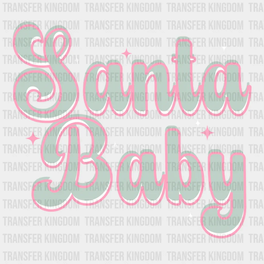 SANTA BABY Christmas Design - DTF heat transfer
