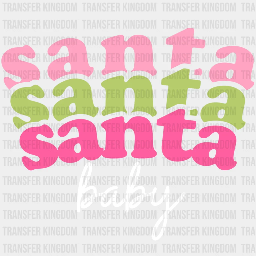 SANTA BABY Design - Christmas DTF heat transfer - Image 2