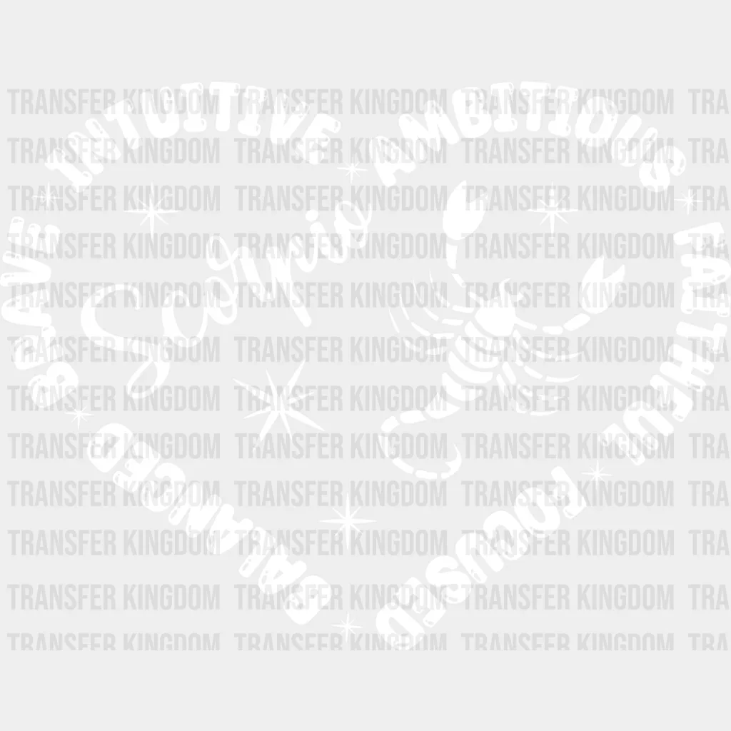 Scorpio Heart Design - Zodiac & Horoscopes DTF heat transfer - Image 2