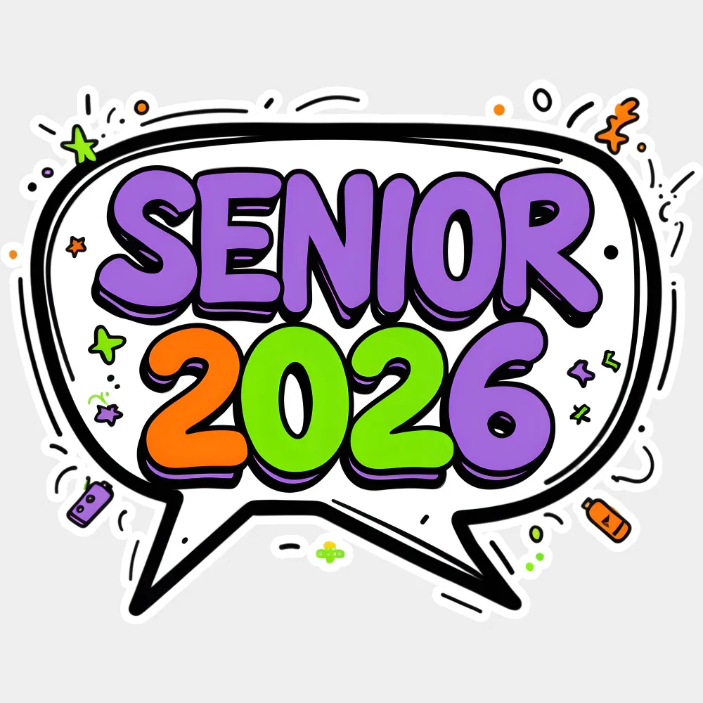 Senior 2026 Speech Bubble - Graduation DTF Transfer - Image 2