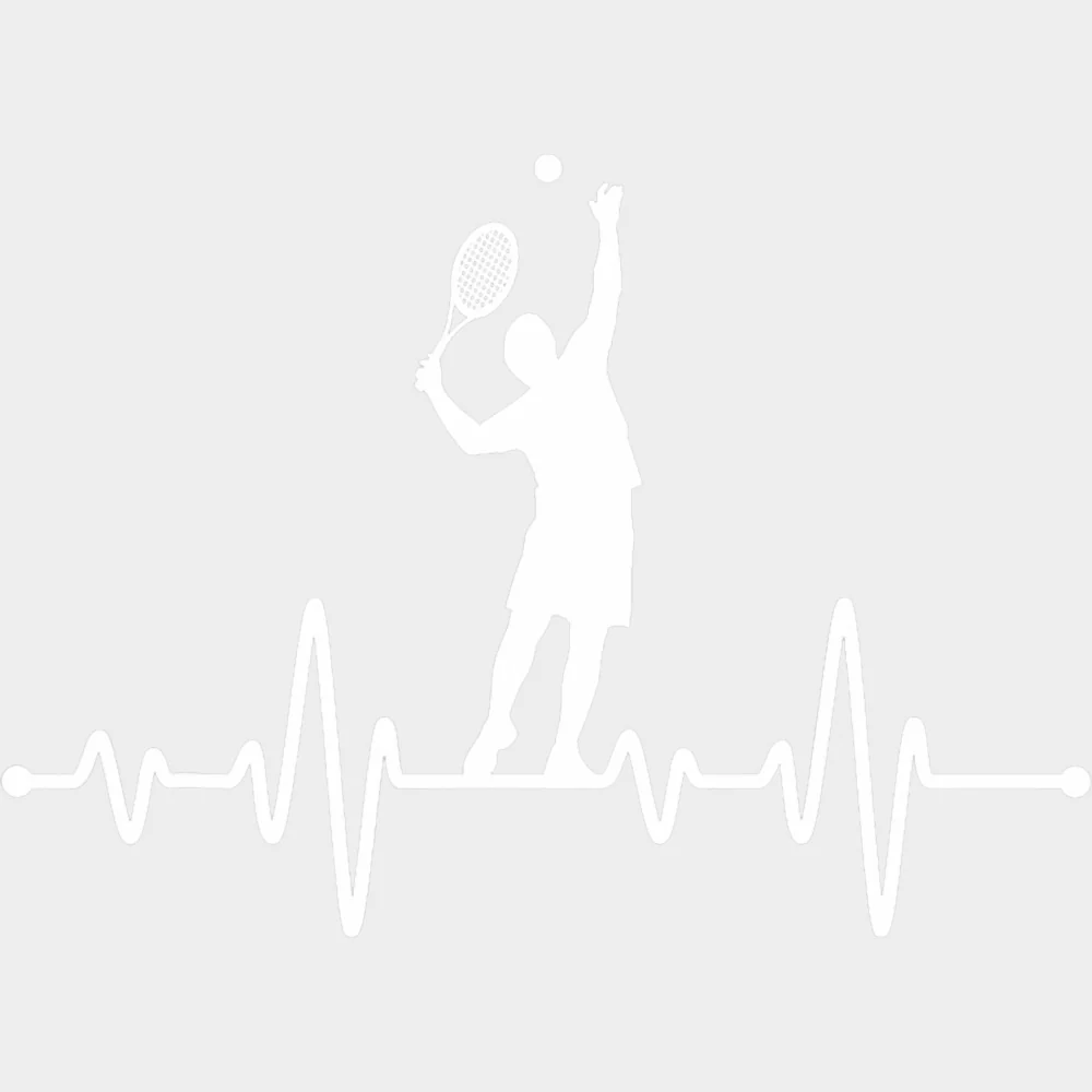 Serving, EKG Line - Tennis DTF Transfers - Image 2