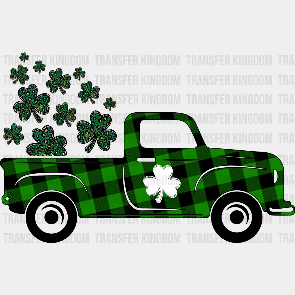 Shamrock Truck St. Patrick's Day Design - DTF heat transfer