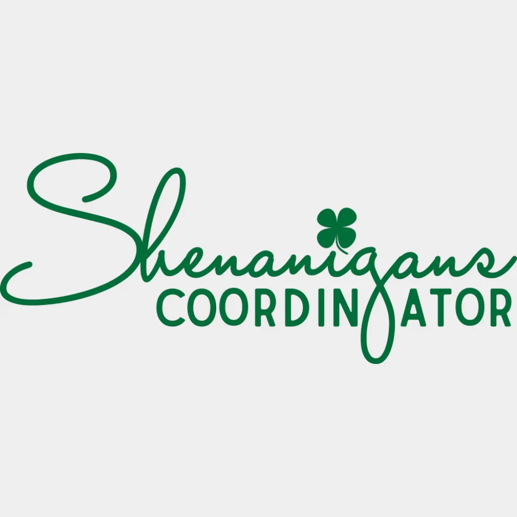Shenanigans Black Green White - St. Patrick's Day DTF Transfer - Image 2