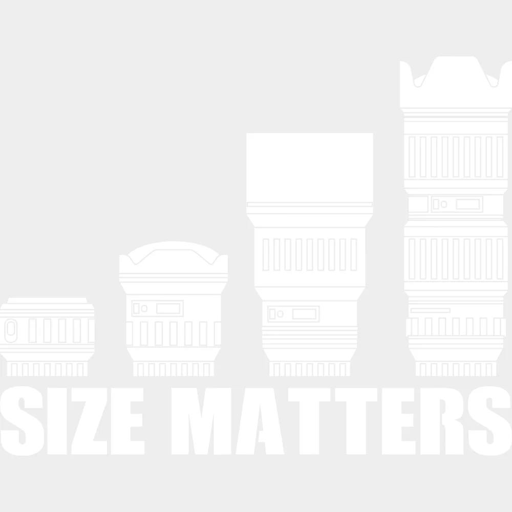 Size Matters, Lenses B&W - Photography DTF Transfers - Image 2
