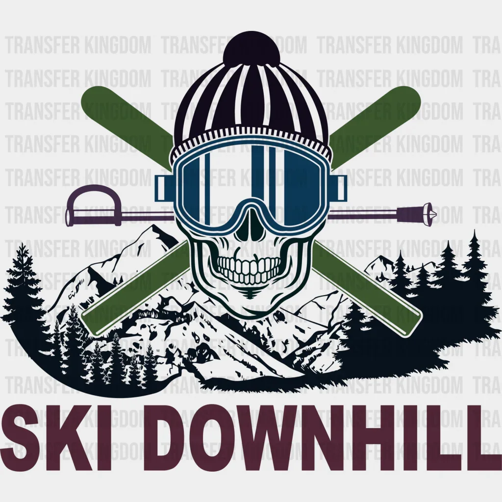 Ski Downhill - Skiing DTF Heat Transfer