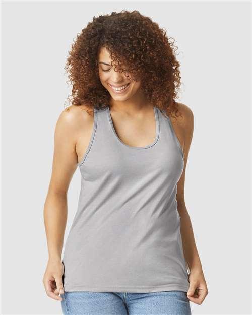 Women's Softstyle® CVC Racerback Tank Top - 64220LCVC - Image 3
