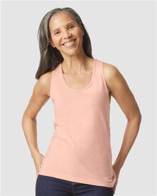 Women's Softstyle® CVC Racerback Tank Top - 64220LCVC - Image 4