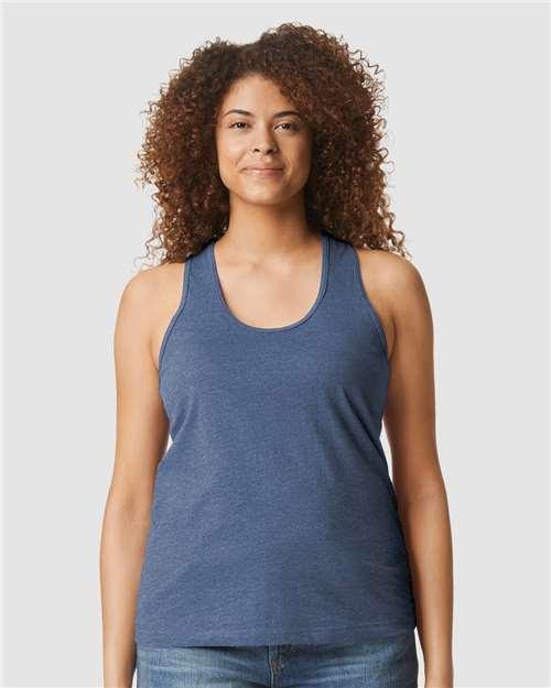 Women's Softstyle® CVC Racerback Tank Top - 64220LCVC - Image 5