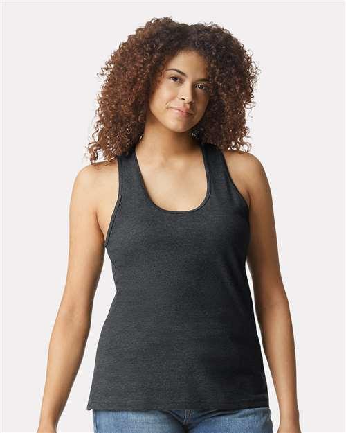 Women's Softstyle® CVC Racerback Tank Top - 64220LCVC - Image 7