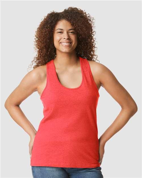 Women's Softstyle® CVC Racerback Tank Top - 64220LCVC - Image 8