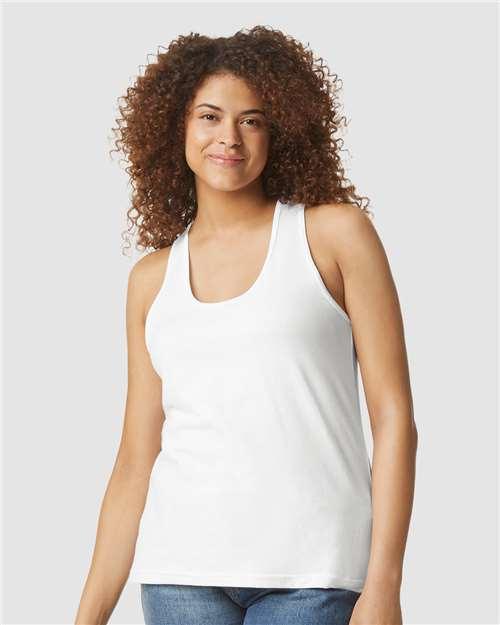 Women's Softstyle® CVC Racerback Tank Top - 64220LCVC - Image 9