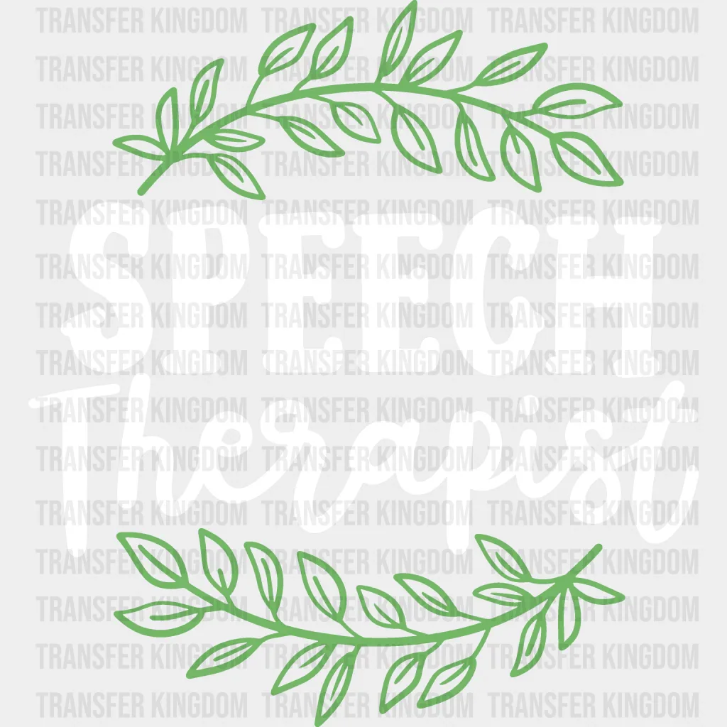 Speech Therapist  Design  - Therapist DTF Heat Transfer - Image 2