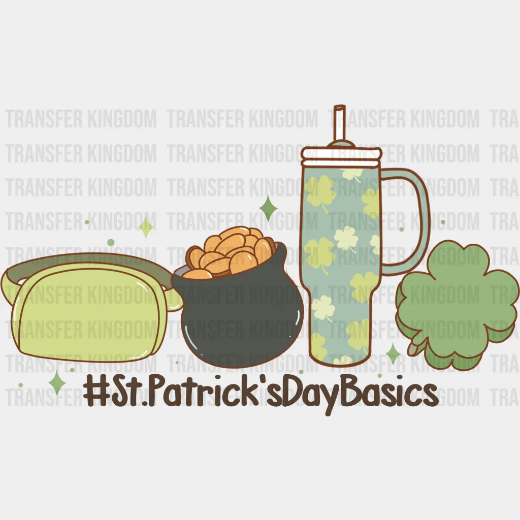 St. Patrick's Day Basics Retro St. Patrick's Day Design - DTF heat transfer