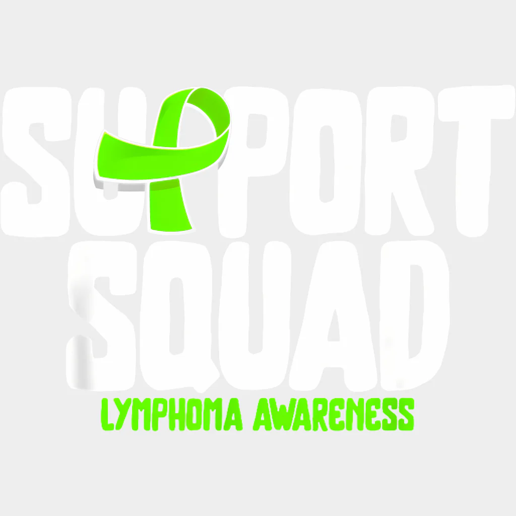 Support Squad B&W, Lymphoma Awareness - Lymphoma DTF Transfers - Image 2