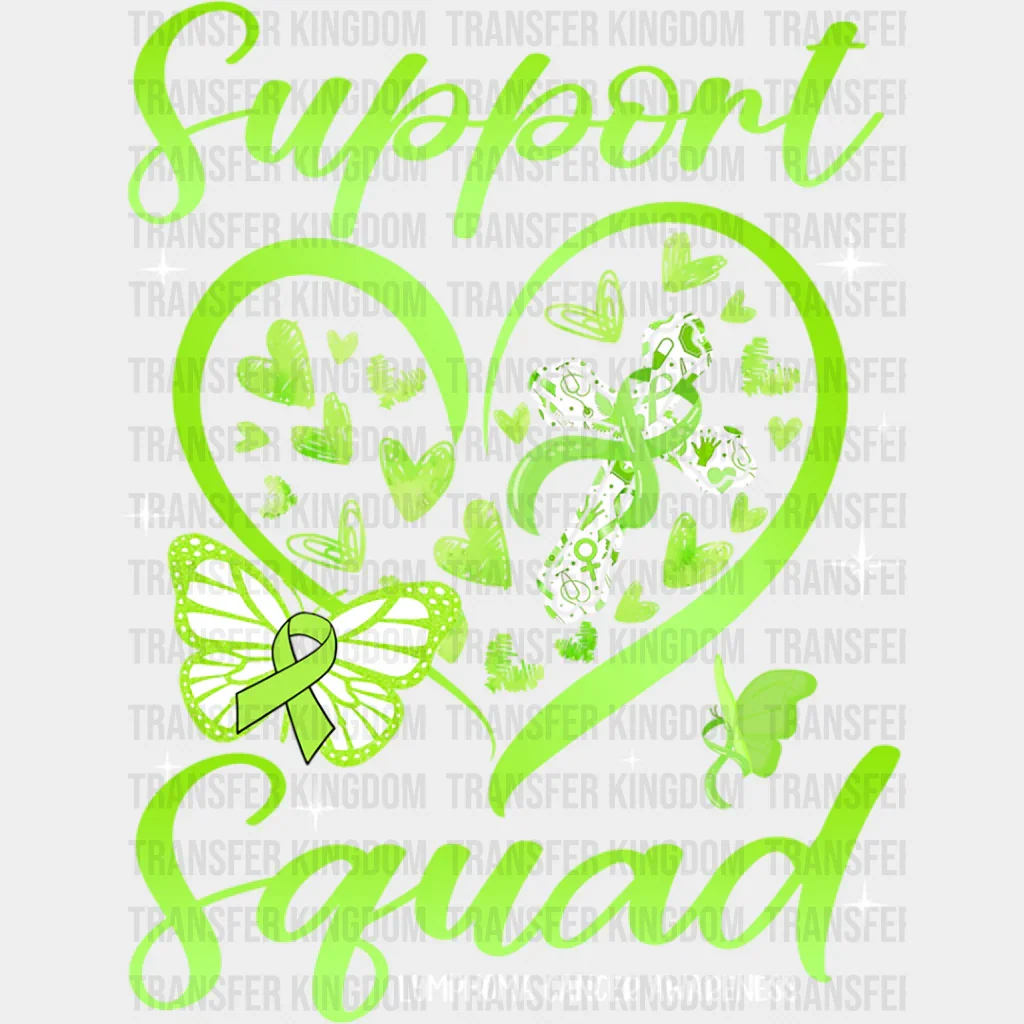 Support Squad Heart Design - Lymphoma DTF heat transfer - Image 2