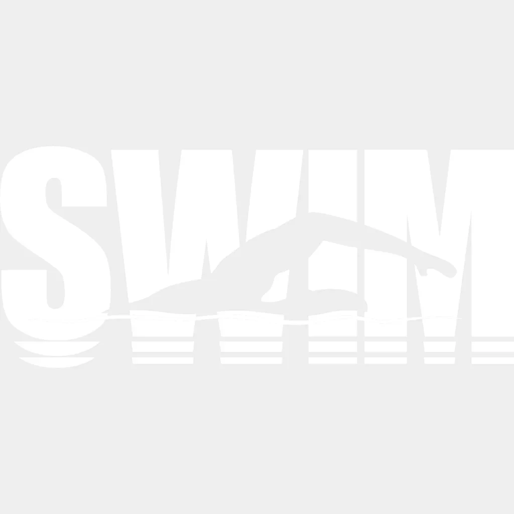 Swim B&W - Swimming DTF Transfer - Image 2