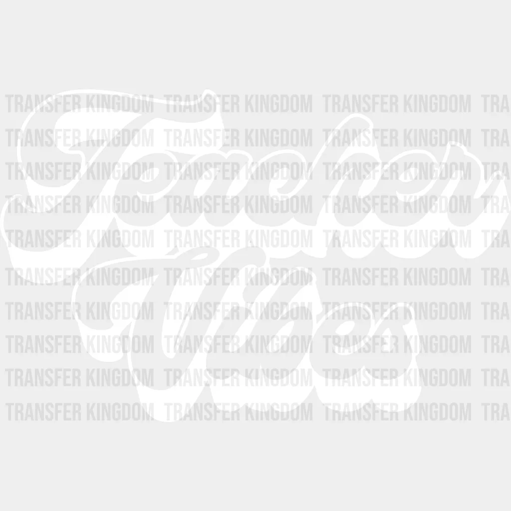 Teacher Vibes Design - Teacher DTF heat transfer - Image 2