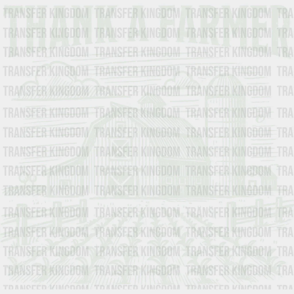 Thank A Farmer Vintage Design - Farmer DTF Transfer - Image 2
