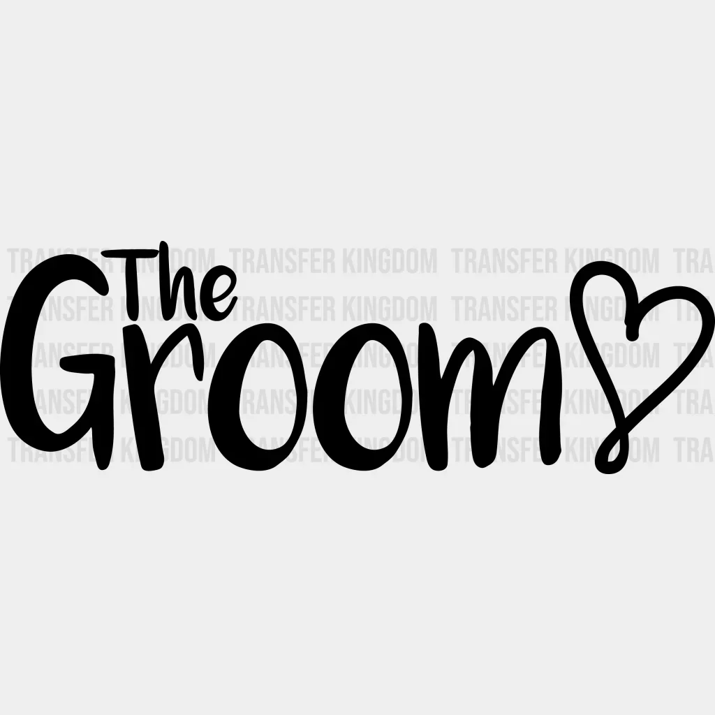 The Bride The Groom Design - DTF heat transfer - Image 2