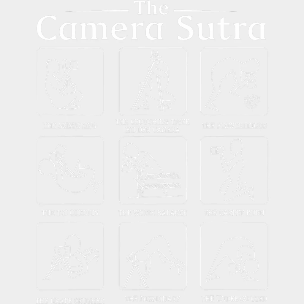 The Camera Sutra B&W - Photography DTF Transfers - Image 2