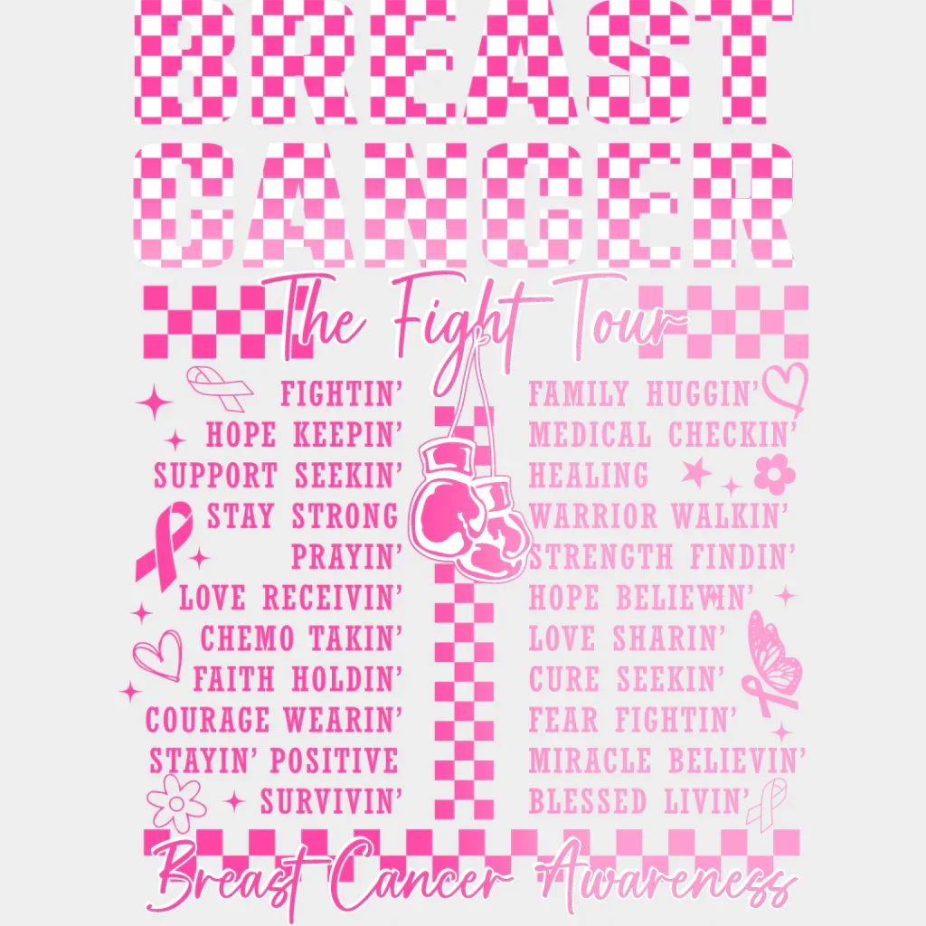 The Fight Tour - Breast Cancer DTF Transfer - Image 2