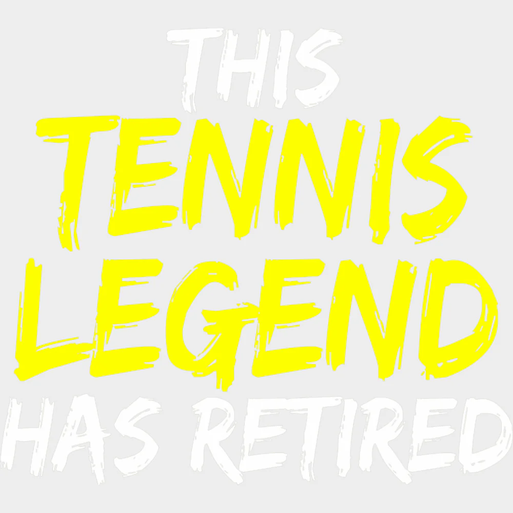 This Tennis Legend Has Retired - Tennis DTF Transfers - Image 2