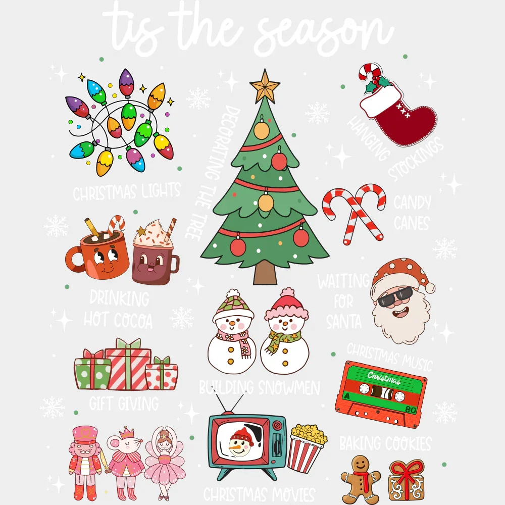 Tis The Season For... - Christmas DTF Transfer - Image 2