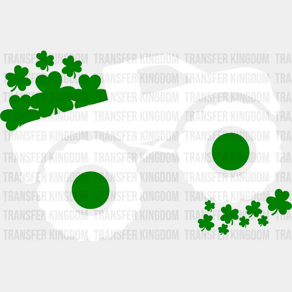 Truck St. Patrick's Day Black Monster Truck Design - DTF heat transfer - Image 2