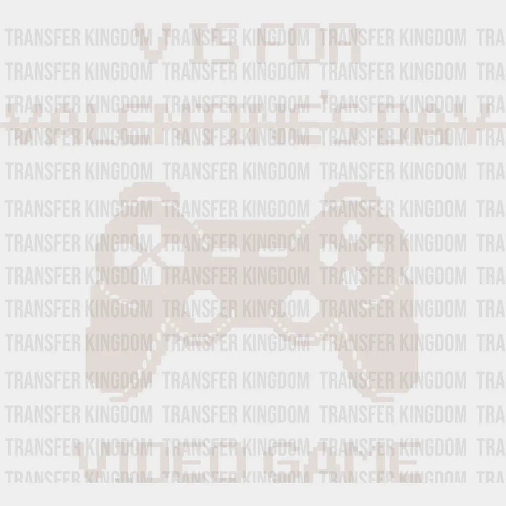 V is for Video Games Valentine Design - DTF heat transfer