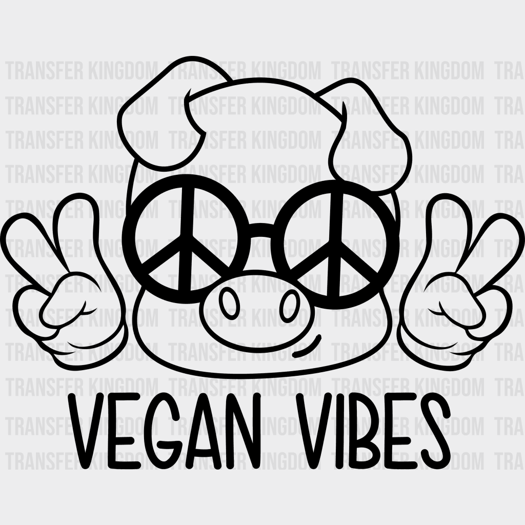 Vegan Vibes - Vegan Design - DTF heat transfer
